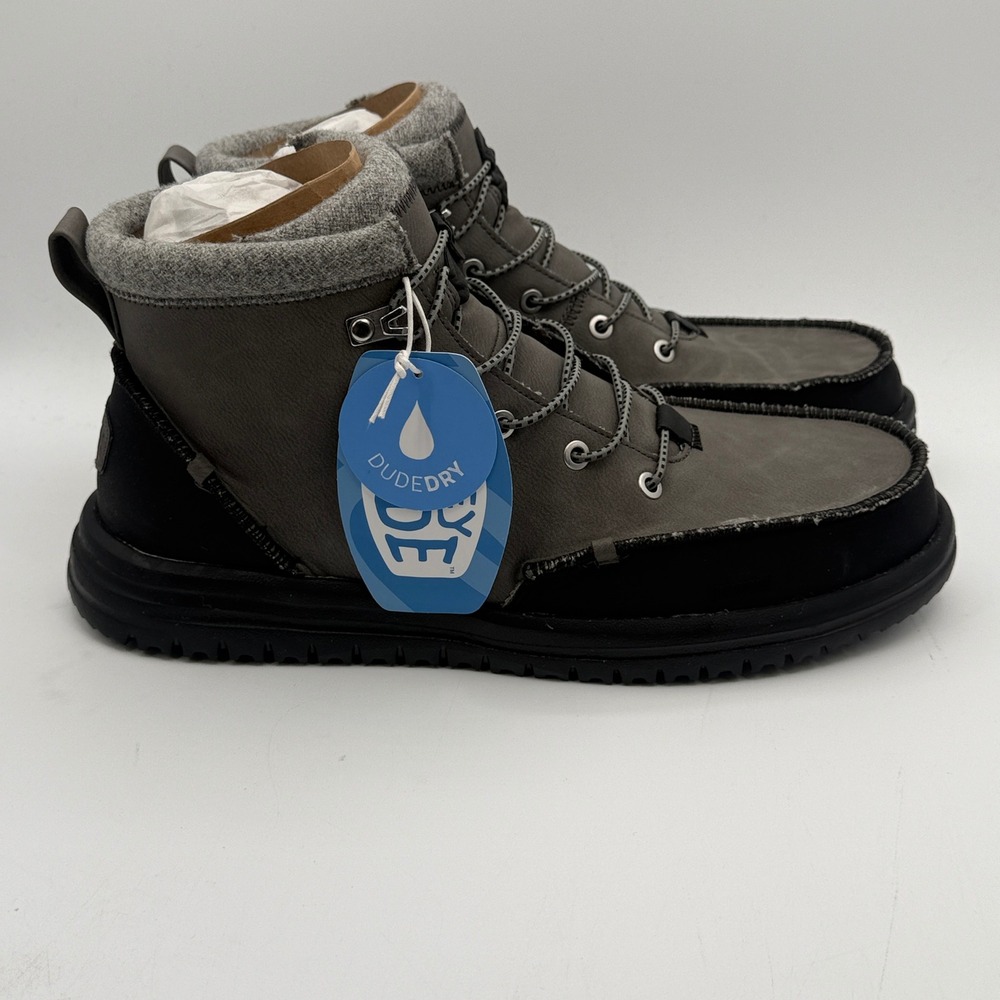HEYDUDE Bradley Classic Tumbled Shoes Mens Size 13 Granite Grey 44327-1VT
